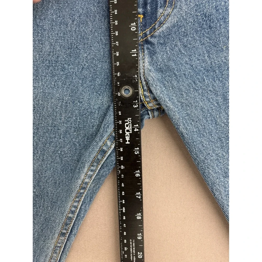 Levis 505 Mens Regular Fit Straight Leg Blue Denim Jeans W42 L30 00505-4891